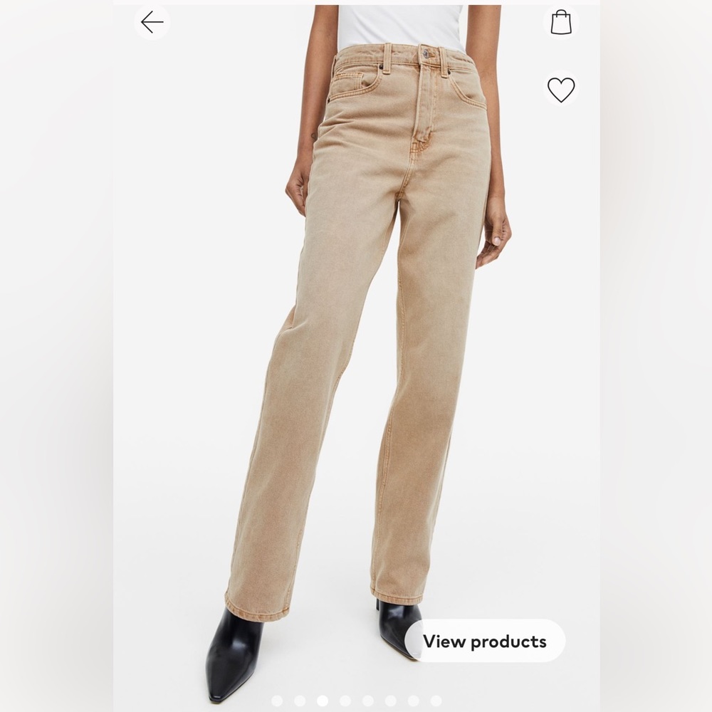 H&M 90s straight high waist pants